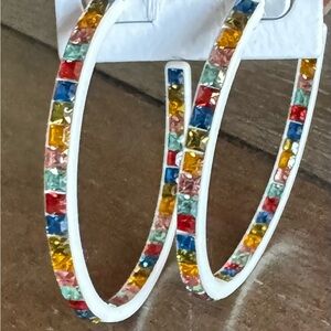 Dolls Kill Multicolor Hoop Earrings